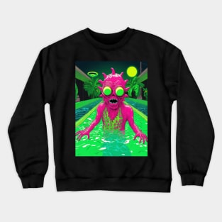 Fluorescent Monster Crewneck Sweatshirt